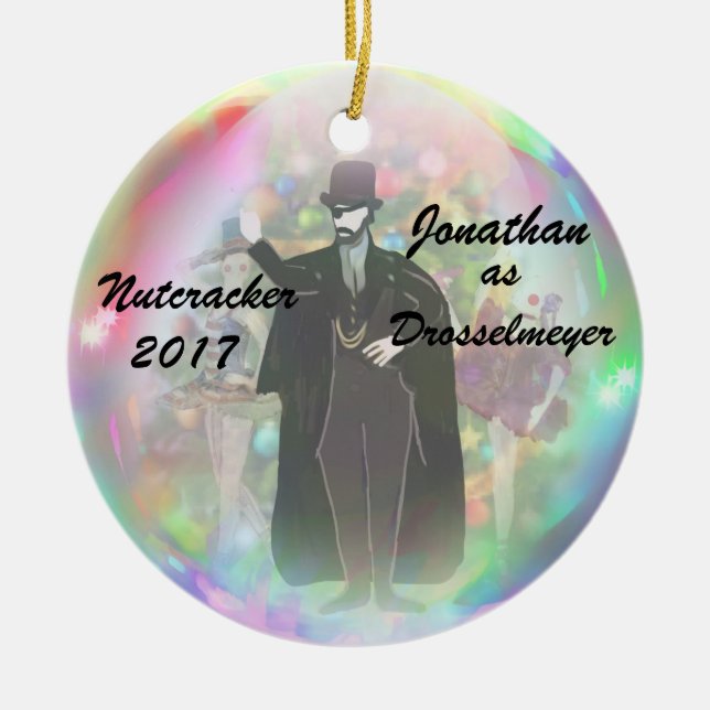 Personalized Nutcracker Ornament - Drosselmeyer (Front)