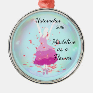 Personalized Nutcracker Ornament - Flower