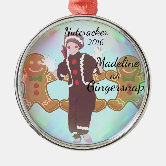 Personalized Nutcracker Ornament - Gingersnap (Front)