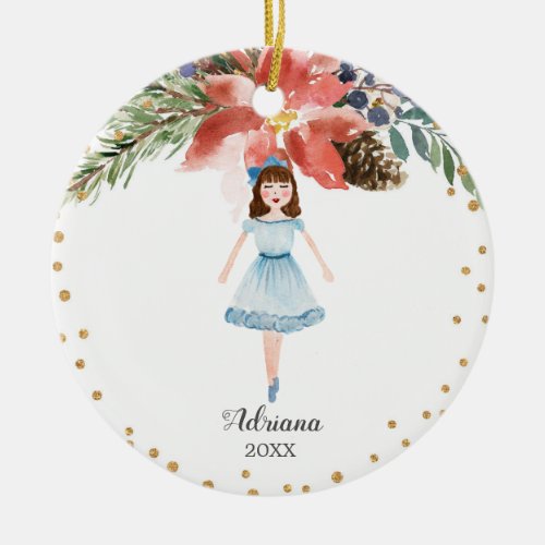 Personalized Nutcracker ornament Girl