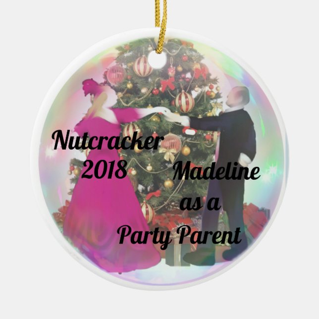 Personalized Nutcracker Ornament - Party Parent (Front)