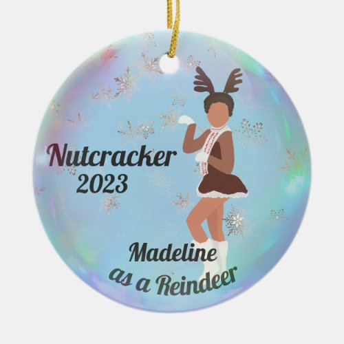 Personalized Nutcracker Ornament _ Reindeer 