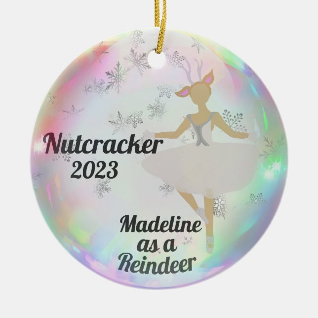 Personalized Nutcracker Ornament - Snow Queen (Front)