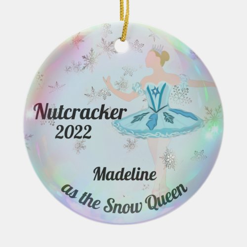Personalized Nutcracker Ornament _ Snow Queen