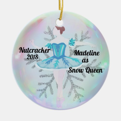 Personalized Nutcracker Ornament _ Snow Queen
