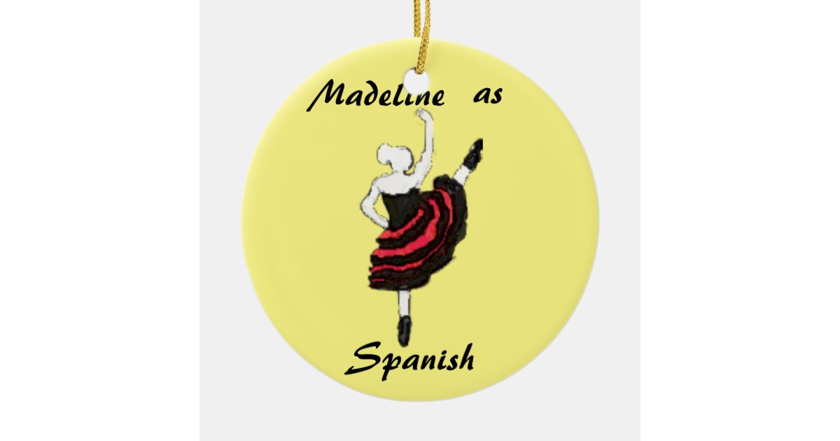 Personalized Nutcracker Ornament Spanish Dancer Zazzle