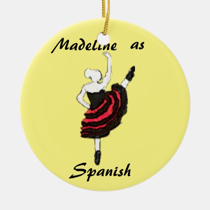 Personalized Nutcracker Ornament Spanish Dancer Zazzle