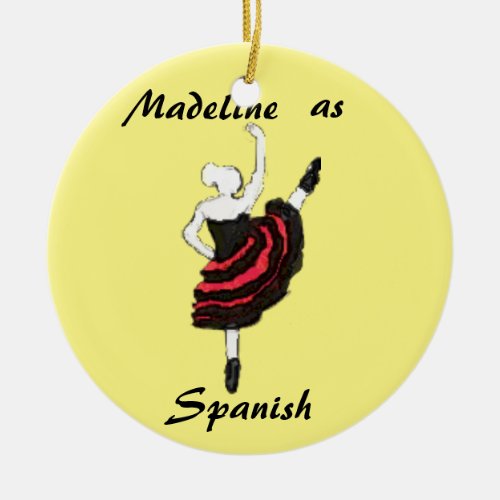 Personalized  Nutcracker Ornament _ Spanish Dancer