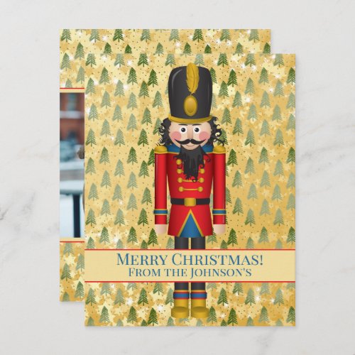 Personalized Nutcracker Photo Xmas Christmas Card