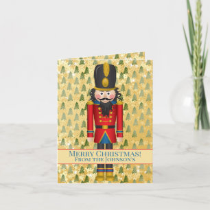 Personalized Nutcracker Photo Xmas Christmas Thank You Card