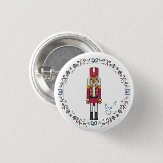 Personalized Nutcracker Prince Christmas Bag Button