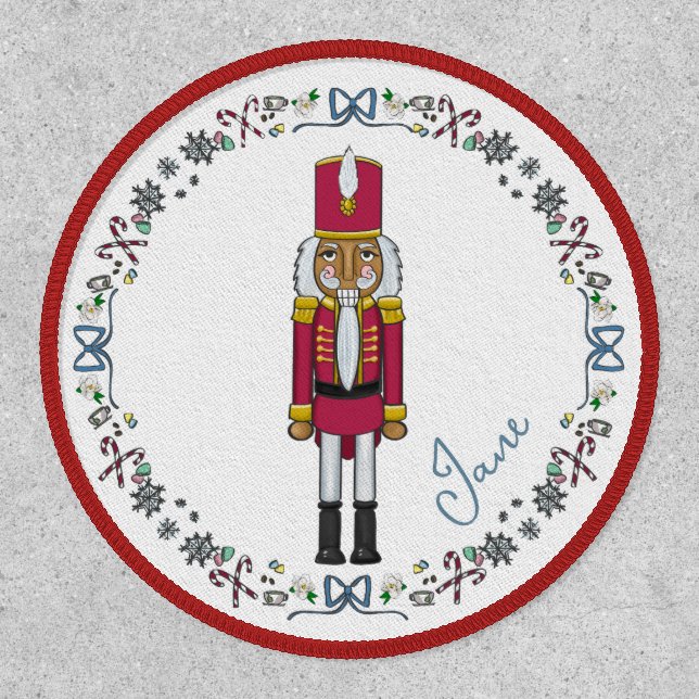 Personalized Nutcracker Prince Christmas Bag Patch (Front)