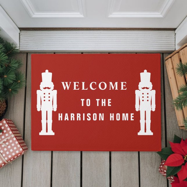 Personalized Nutcracker Red Christmas Doormat (Personalized Nutcracker Red Christmas Doormat
)