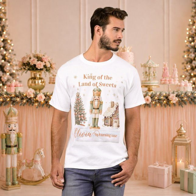 Personalized Nutcracker Sugar Plum Dad Christmas T-Shirt (Nutcracker Sugar Plum Fairy Toy Soldier Dad T-Shirt)
