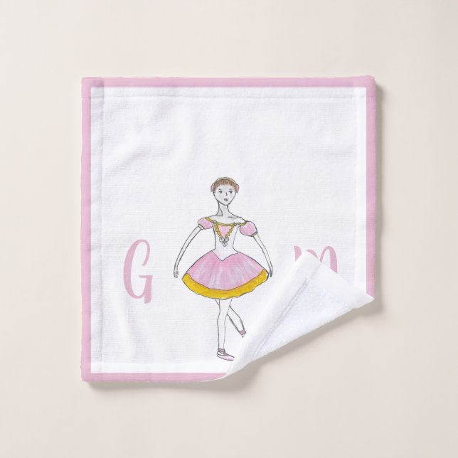 Personalized Nutcracker Sugar Plum Fairy Ballerina Wash Cloth (Wash Cloth)