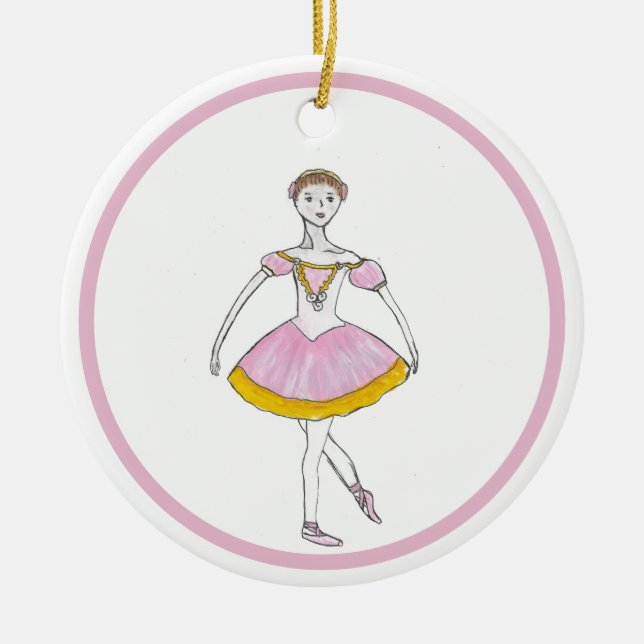Personalized Nutcracker Sugar Plum Fairy Ornament (Front)