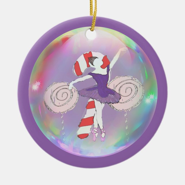 Personalized Nutcracker Sugar Plum Fairy Ornament (Front)