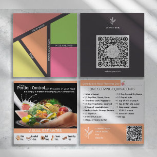 Personalized Nutrition Coaching Business Cards