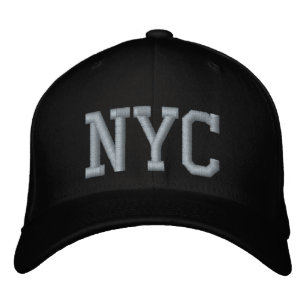 Personalized NYC Custom Black And Pink Embroidered Baseball Cap