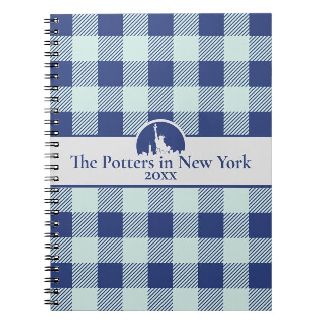 Personalized NYC Family Trip Notebook (Front)