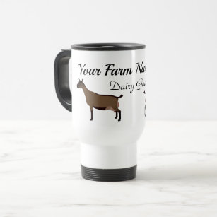 Personalized Oberhasli Dairy Goat Farm Travel Mug