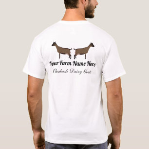 Personalized Oberhasli Dairy Goat T-Shirt