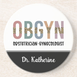 Personalized OBGYN Obstetrician Gynecologist Coaster
