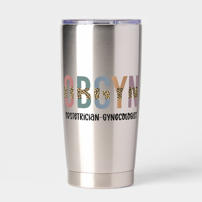 Personalized OBGYN Obstetrician Gynecologist Insulated Tumbler (Front)