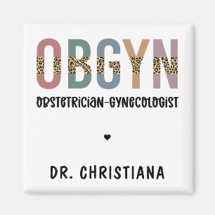 Personalized OBGYN Obstetrician Gynecologist Magnet