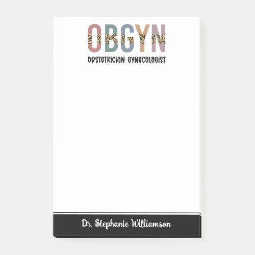 Personalized OBGYN Obstetrician Gynecologist Post_it Notes