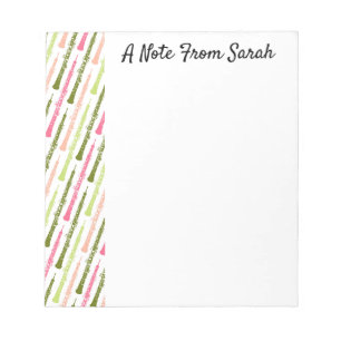 Personalized Oboe Player Gift Musical Instrument Notepad