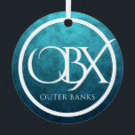 Personalized OBX Outer Banks NC Beach Christmas Metal Ornament<br><div class="desc">OBX Outer Banks NC Beach Holiday Christmas Tree Ornament - It can be personalized with a name,  year or any text that you wish to add.  -</div>