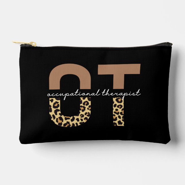 Personalized Occupational Therapist OT Gift Accessory Pouch (Front)