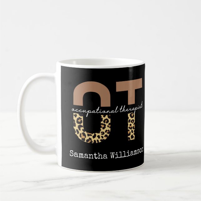 Personalized Occupational therapist OT Gift Coffee Mug (Left)