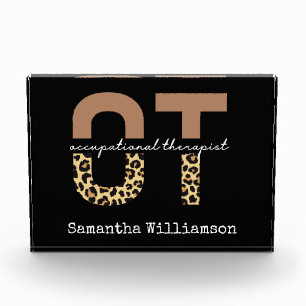 Personalized Occupational therapist OT Gift Photo Block
