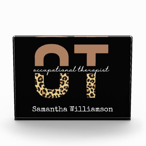 Personalized Occupational therapist OT Gift  Photo Block