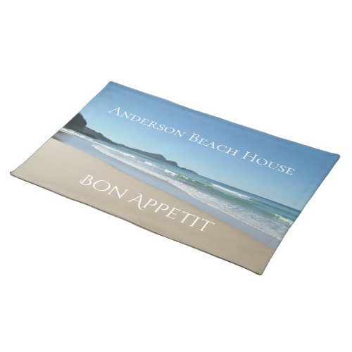 Personalized Ocean Beach Cloth Placemat