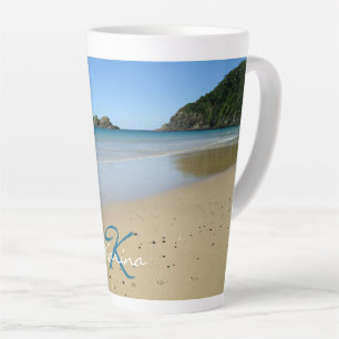 Personalized Ocean Beach Latte Mug