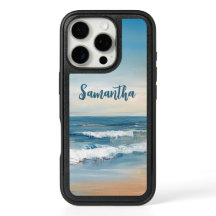 Personalized Ocean Beach Vacation Scene