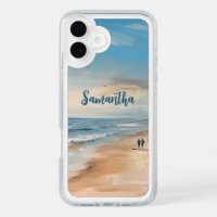 Personalized Ocean Beach Vacation Scene