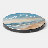 Personalized Ocean Beach Vacation Scene Wireless Charger (Front 2)