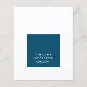 Personalized Ocean Blue White Elegant Modern Flyer