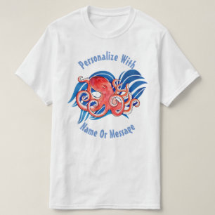 PERSONALIZED Ocean Octopus T-Shirt