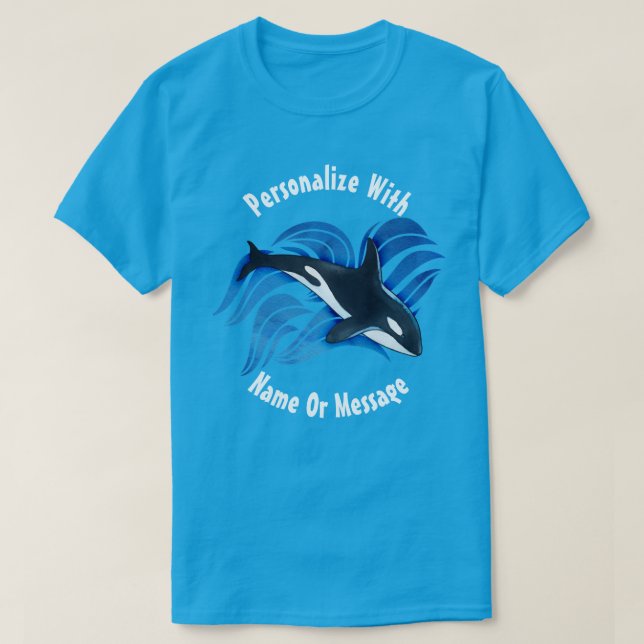 PERSONALIZED Ocean Orca T-Shirt (Design Front)