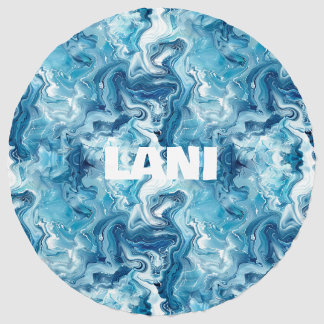 Personalized Ocean Patterned  Beach Towel