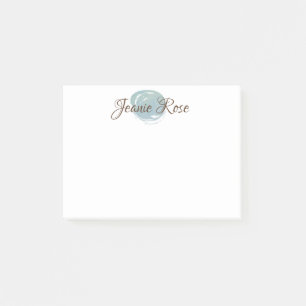 PERSONALIZED OCEAN SWIRL Post-it notes