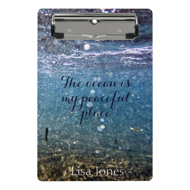 Personalized Ocean Underwater Mini Clipboad Mini Clipboard (Front)
