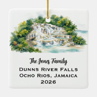 Personalized Ocho Rios Jamaica  Ceramic Ornament