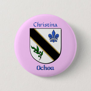 Personalized Ochoa Historical Shield Button