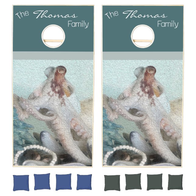 Personalized Octopus Cornhole Set (Set)
